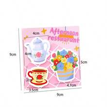 4/8pcs Combination Sticky Notes, Ins Dopamine Combination Sticky Notes Student Tearable Message Decoration Memo Cute Stationery N-Times Reusable, 60 Sheets/Book, Random Style, Suitable For School, Office, Home Memo, Back To School, Halloween - one-size - View 2