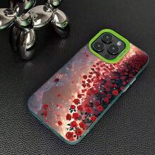 Silver Casing - Green - New Style With Red Rose Design