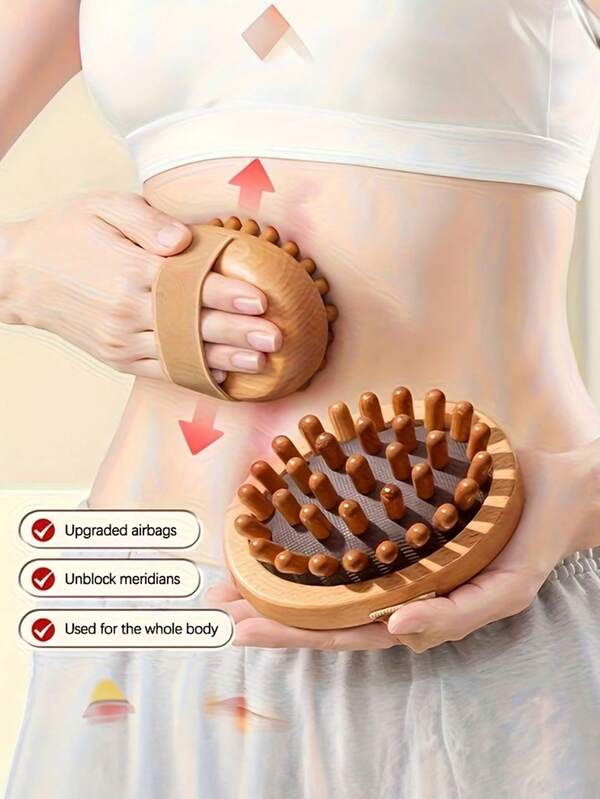 1 pieza Rodillo de masaje - Herramienta ergonómica de mano para reducción de grasa, herramienta de relajación muscular, para uso en el hogar o spa de Body completo