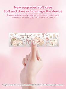 New Switch2 (2025) Game Console Accessories, 1pc Cartoon Cute Cat & Flower Pattern Protective Case, Compatible With Switch2, Switch NS/Switch OLED/Lite, Switch Game Console Accessories, Storage Bag, Switch Protective Case, Romantic Gift For Switch Players - Multicolor - View 2