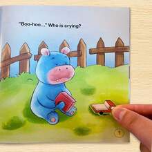 Libro de actividades con pegatinas divertidas diarias, juego de pegatinas de escenas lindas con personajes y objetos para mezclar y combinar, juegos de completar imágenes y emparejar para potenciar la creatividad, la concentración y la observación, perfecto para jugar en casa, tiempo de viaje y actividades en el aula - Cuaderno de aprendizaje con pegatinas temáticas - Ver 10