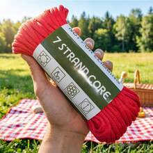 25m/984inch Of 7-Core Rope With A Diameter Of 4Mm, Suitable For Phone Lanyard Weaving Bracelets And Outdoor Camping,Clothesline,DIY Making - Multicolor - View 10