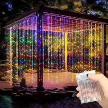 1pc 3M/6M Battery Powered Bedroom Room Background Decor String Lights, Wedding Birthday Party Decoration, Holiday Celebration Party Decoration - Battery Box Curtain Light - View 4