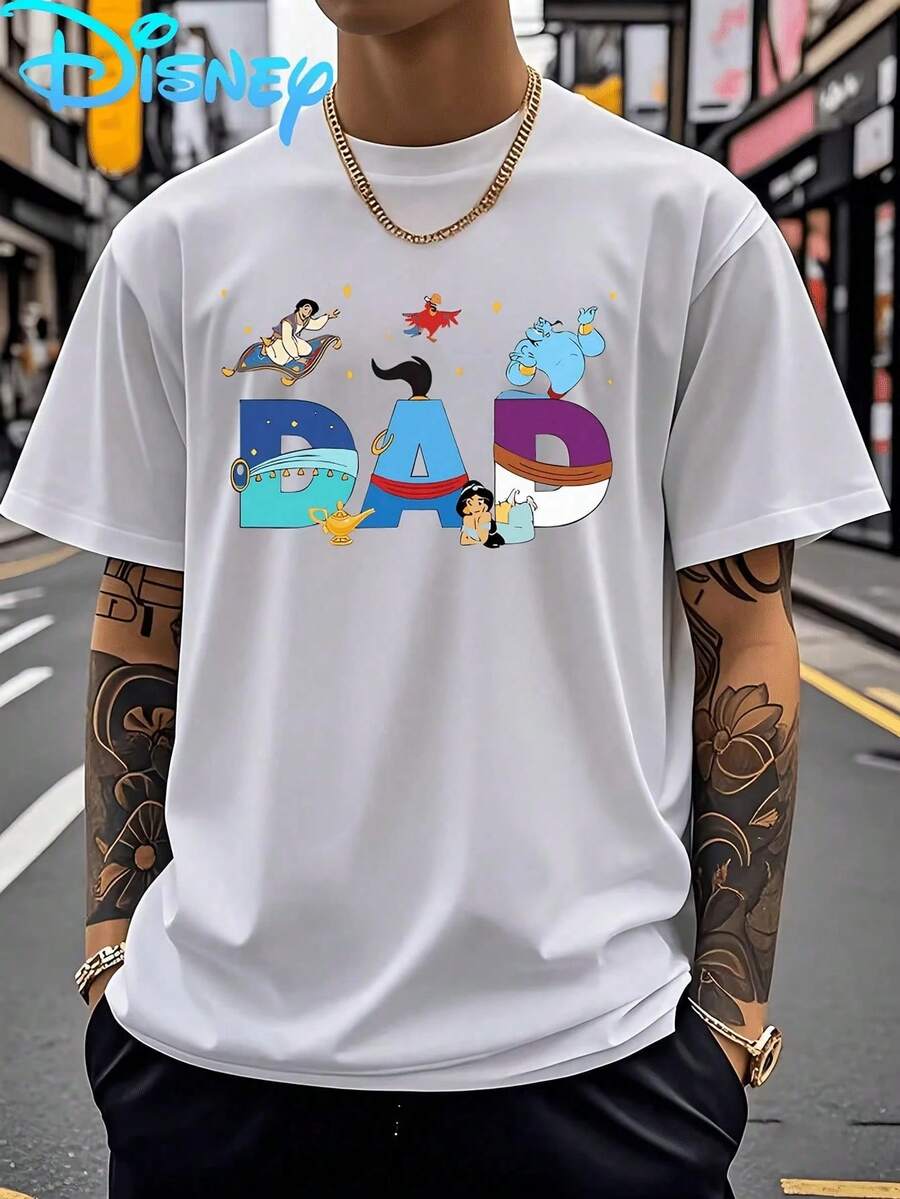 Remera Estampado Personajeágico Cuello Redondo Básica Streetwear Casual Estilo Japonés Kawaii Urbano Uso Diario Y2K Aesthetic - Blanco - Ver 1