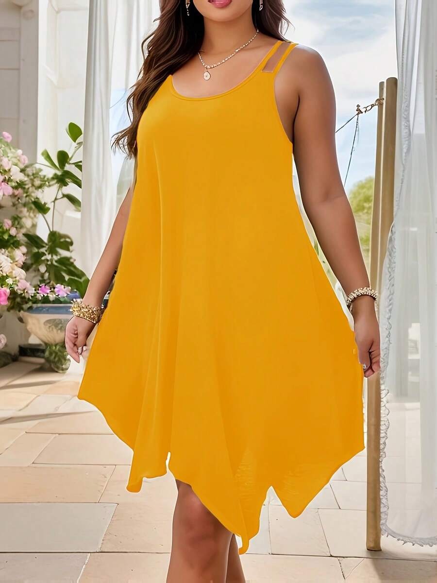 Available In Solid Colors And Prints, Easy To Pair With Sandals, Sneakers, Ankle Boots, Or Heels. Perfect For The Beach, Brunch, A Casual Office Look, Or A Dressy Night Out. - 黃色 - 查看 1