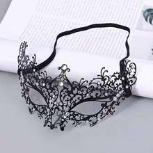 1pc Wedding Halloween Mask Eye Cover, Black Starry Rhinestone Mask, Adult Women Party Eye Accessory, Masquerade Ball Accessory, Party Gathering Photo Prop, Holiday Costume Prop, Suitable For Halloween, Bride, Evening Party, Masquerade Ball, Holiday Party, Cosplay - Multicolor - View 9