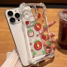 Funda para Teléfono: Una Funda Transparente Antigolpes de Cuatro Esquinas con Estampados de Patrones de Anime, Adecuada para 11, 12, 13, 14, 15, 16, 17, PRO, PROMAX, PLUS,, 16E, 17AIR, X, XR, XSMAX. - transparente - Ver 1