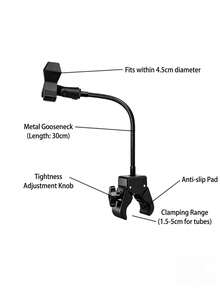 2-In-1 Baby Stroller Fan With Adjustable Clip: 360° Flexible Gooseneck Clip & Universal Tube Clip, Baby Outdoor Travel Gear, Practical Baby Shower Gift - Multiple Styles and Colors - View 3