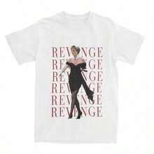 Camisetas clásicas vintage con el vestido de la princesa Diana "Revenge" y accesorios para hombre y mujer. Camiseta divertida de  de manga corta para todas las estaciones. - Blanco - Ver 1