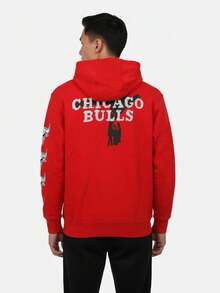 Nike Men's AS CHI MNK CLUB HDY PO PRM CTS Knit Sweatshirt IB2297-657 - Red - View 2