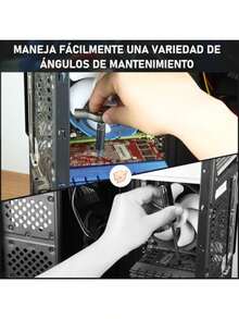 42 en 1 Juego de Destornilladores Magnéticos con Mango Trinquete Desmontable S2 Acero Ideal para Muebles Computadoras Bicicletas Reparaciones y Proyectos DIY en el Hogar Regalos para Hombres - Multicolor - Ver 9