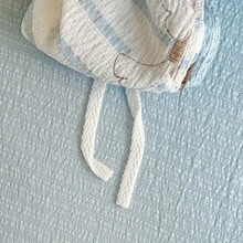 4件組純色條紋水洗軟雲感床上用品套件，清新風格圖案，柔軟舒適 AB 版被套組床單 4 件套（1 件條紋被套、1 件純色床單、2 件條紋枕套），適用於臥室、客房、大床、小床、雙人床，正反面可換設計，親膚細膩，透氣舒適，安心睡眠，綁帶設計，校園季，四季通用，房間床上用品裝飾 - 彩色 - 查看 12
