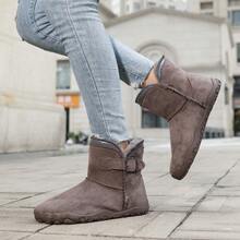 Autumn/Winter Thermal Lined Warm Snow Boots Five-Finger Sole Design Unisex Couple Style Soft Bottom Comfortable Thick Thermal Soft Boots - Coffee Brown - View 3