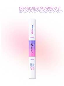 1pc 2-In-1 Eyelash Extension Glue Set, Includes Bond 5ml And Seal 5ml, With Tweezers, Strong Long-Lasting Waterproof, Suitable For DIY Eyelash Extension, All-Day Wear, Cluster Eyelash Glue - Redwood - View 6