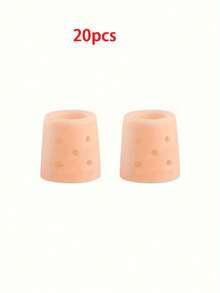 2/4/6/8/15pcs Silicone Toe Sleeves - Breathable Perforated Toe Caps For Running, Hiking, Skating And Dancing - Soft Elastic Hand-Washable Toe Covers, Nude Color, Finger/Toe Protectors, Toe Separators, Gifts For Parents - Multicolor - View 12