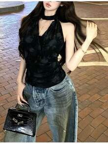 Women Tops - Black - View 1