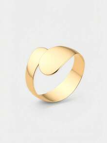 Ashenrae 1pc European And American Fashion Gold-Plated Face Shaped Bangle, Suitable For Women's Daily Wear - Yellow Gold - View 7