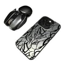 Thorn Stripe Case Suitable For Apple 16 Pro Max,  15 Pro, High-End 14 Pro, Personalized 17, Cool - 彩銀殼-黑-荊棘條紋 - 查看 6