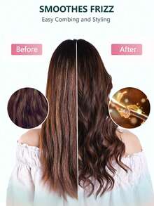 1 buah Sisir Pengeriting Rambut, Sisir Penata Rambut - Sisir Nilon Anti-Statis, Cocok untuk Rambut Keriting. Efek Pengeritingan Halus dan Alami, Mengurangi Rambut Kusut dan Ujung Bercabang. Unisex. - MultiWarna - View 4