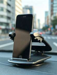 360 Degree Rotating Car Dashboard Phone Holder - Hands-Free Driving Solution! Compatible With IPhone, Android Phone, Gift For Birthday, Family, Friends Car Accessories, Car Phone Holder - Black - View 1