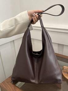 Bolso de hombro para mujer, nuevo diseño de moda, elegante y con estilo - Café 2 - Ver 2