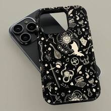 Capa com Design Floral Animals Of The Dark Night para iPhone 17 16 15 14 13 12 11 Pro Max, Capa Floral para Samsung S21 S22 S23 S24 S25 Ultra - Capa resistente com acabamento fosco - Ver 2