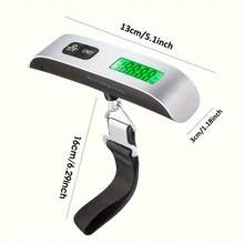 1pc Portable Electronic Hanging Luggage Scale, 110lbs/50kg Capacity, LCD Display, With Hanging Strap, Suitable For Travel, Luggage And Postal Weighing - Multicolor - View 9