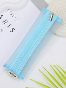 Colorful Transparent Mesh Storage Bags, Slim Portable Makeup Bags And Transparent Accessory Pouches - Perfect For Travel, School And Work - Multicolor - View 11