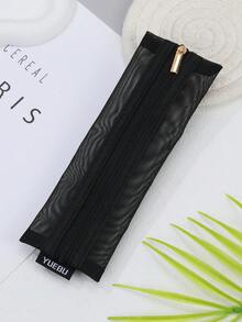 Colorful Transparent Mesh Storage Bags, Slim Portable Makeup Bags And Transparent Accessory Pouches - Perfect For Travel, School And Work - Multicolor - View 14