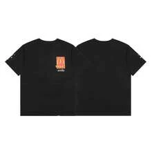 Camiseta de manga larga estilo americano de la marca de moda , de manga corta, estilo hip-hop urbano, vintage de verano, rap. - Amarillo - Ver 1