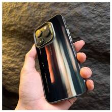 Illusory Light And Shadow Case For Apple 15 Pro Max,  16 Pro, Advanced 14 Pro, New 17 Creative Design - 彩銀殼-紫色-虛幻光影 - 查看 3