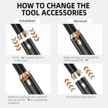 6-In-1 Multifunctional Hot Air Brush, Hair Dryer Curling Straightening Styling Brush, Long Lasting Hairstyle, For All Hair Types, Unisex, Home Salon Travel Use, Ideal Holiday Gift   Hair Accessories/Hair Curler/Hair Tools/Curling Iron/Hair Stuff - Black - View 10