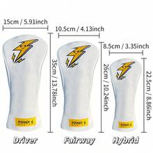 Versatile And Minimalist White Golf For Club Head Cover, Scratch-Resistant And Protective, With A Refined Texture That Exudes Quality, Practical For Sports Settings, A Basic Item For Golf - Multicolor - View 9