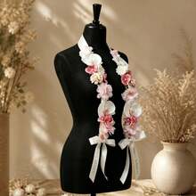 Personalized Artificial Flower Graduation Decoration, Customized Name & Graduation Year Ribbon, Handmade Artificial Flower Sash & Garland, Premium Long-Lasting Floral Garland, Suitable For Graduation Ceremony, Party Photos & Women's Gifts - Artificial Flower Ribbon - View 3