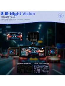 4通道汽車行車記錄器 360°全視角,1080P前後內視、左右行車記錄,附贈32GB TF卡,G-Sensor、夜視、24H停車監控模式 - 彩色 - 查看 10