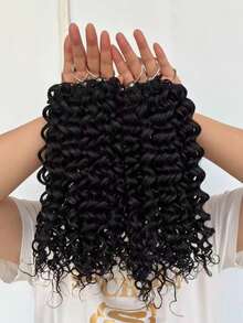 18英吋 50g 水波紋無結鉤編人髮接髮,輕量可重複使用自然髮編髮片,適用於女性 - SNatural - 查看 2