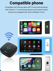 XUDA New 5in1 Carplay Ai Box Mendukung Output HD HDNI Android 14/Carplay/Android Auto/HiCar Mendukung Peralihan Antar Empat Sistem Operasi 4+32GB Menawarkan Kinerja Tinggi, Multi-Fungsi, Operasi Stabil & Lancar Tanpa Gangguan, Aplikasi Bawaan - A - View 8