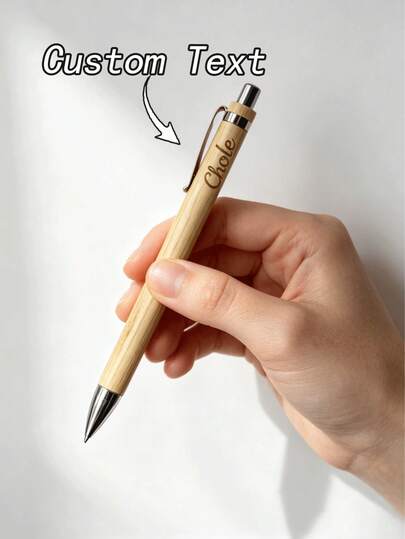 Customized Ballpoint Pen, Elegant Minimalist Writing Pen, Custom Ballpoint Pens For Teachers, Personalized Ballpoint Pens, Personalized Handwriting Pen Gift Sets Suitable For Office Daily Use, Teacher's Day, Mother's Day, Birthday, Thank You Gifts, Gift Box With Customizable Name, Personalized Text Signature For Colleagues, Friends And Family, Personalized Gifts, Graduation Gifts