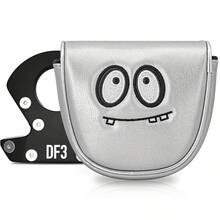 1pc Golf Putter Cover, Fashionable Cute Cartoon Design, PU Material, Scratch-Resistant & Durable, Magnetic Closure, Universal Fit - Multicolor - View 4