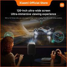Xiaomi Smart Projector L1 – Full HD 1080P, Auto Focus & Keystone, 200 ISO Lumens, Dolby Audio, Android TV OS, 120" Max Screen | Compact Home Cinema Experience With Smart Streaming And Wireless Casting - UK Plug(220-240V) - View 5