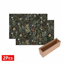 1件裝 家居裝飾 植物圖案印花碗盤瀝水墊 咖啡機檯面吸水墊 水槽排水墊 柔軟水龍頭吸水墊 水槽杯墊 廚房用品 浴室用品 - 彩色 - 查看 16