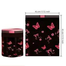 1 Roll 100pcs Scented Drawstring Trash Bags - Thickened Tear-Resistant - Pink Bow Pattern, Dense Polyethylene Drawstring Trash Bags - Multi-Purpose Disposable Storage Bags, Suitable For Kitchen, Bathroom, Living Room, RV, Bedroom, Office, Halloween And Christmas Gifts - A - View 12