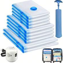 Grup Erik 5Pcs Vacuum Storage Bags With Hand Pump Space Saving For Closet Travel Luggage - Multicolor - View 3