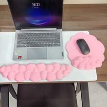 Cloud Wrist Rests & Ergonomic Mouse Pads, Cloud Keyboard Wrist Rests With Non-Slip Base, Foam Wrist Cushions For Keyboard & Mouse, Ideal For Typing, Gaming & Office Use - View 25