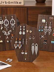 1pc Vintage Multi-Layer Jewelry Storage Rack, Easy Quick Assembly Vertical Jewelry Tower, Dual-Layer Design For Categorized Storage Of Earrings, Bracelets, Necklaces, Supports Wall-Mounting And Desktop Display, Jewelry Display Stand, Market Stall Jewelry Photography Prop, Exquisite Daily Gift, Necklace Pendant Dedicated Storage Display Rack - Storage Rack - View 1