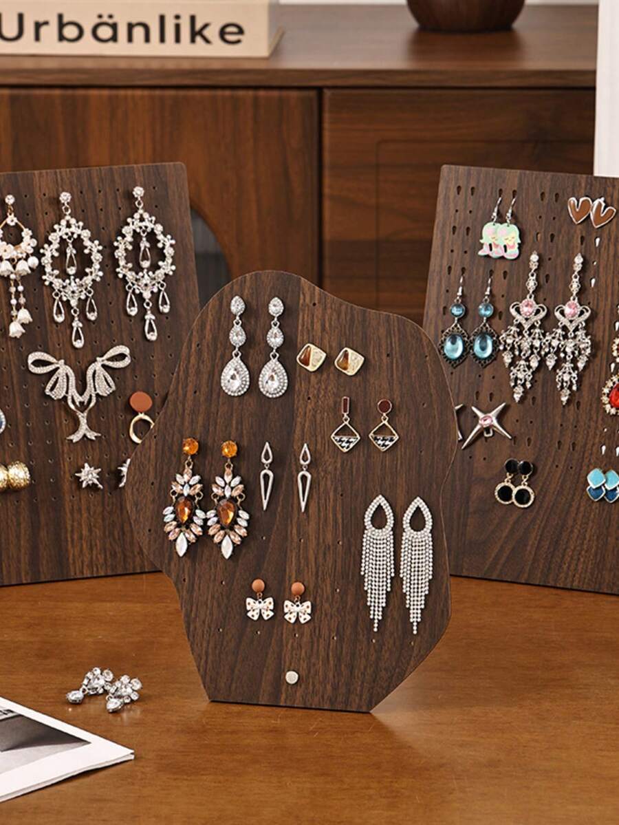 1pc Vintage Multi-Layer Jewelry Storage Rack, Easy Quick Assembly Vertical Jewelry Tower, Dual-Layer Design For Categorized Storage Of Earrings, Bracelets, Necklaces, Supports Wall-Mounting And Desktop Display, Jewelry Display Stand, Market Stall Jewelry Photography Prop, Exquisite Daily Gift, Necklace Pendant Dedicated Storage Display Rack - Storage Rack - View 1