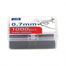 1000pcs 0.5mm/0.7mm 2B Resin Mechanical Pencil Leads With 2 Storage Boxes, High Quality, Large Capacity, Erasable, Press-Type, Back To School - One Size Fits All - View 6