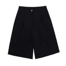 Pantalones de Traje para Mujer, Estilo Casual Europeo y Americano, Color Sólido, Corte Holgado, Moda Sencilla, Novedad 2026 - Verde - Ver 4