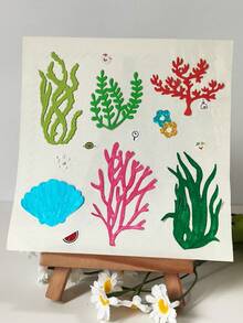 Scrapbook Die Cutting And Embossing Mold, Seaweed Metal Cutting Template Mold, For DIY Scrapbook Decoration Embossing Tool, Photo Album Cover Making Template, Handmade Greeting Card Background Decoration - One Size Fits All - View 5