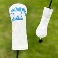 1pc Snow Ape Pattern Golf Club Head Cover, Protective Accessory, Suitable For Men And Women Golf Enthusiasts,#Color:Hybrid - Multicolor - View 8